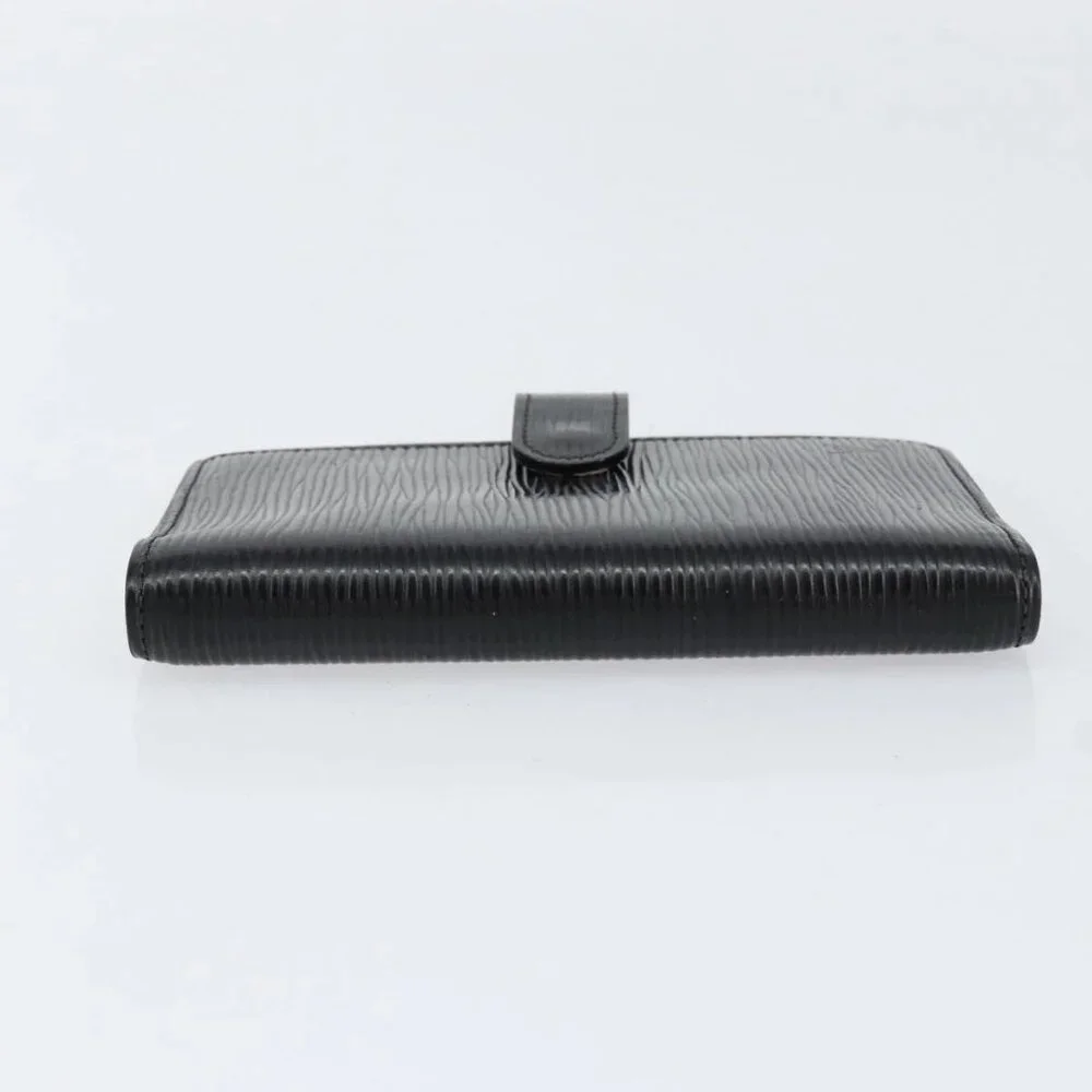 LOUIS VUITTON Epi Agenda PM Day Planner Cover Black R20052 LV Auth BA8369